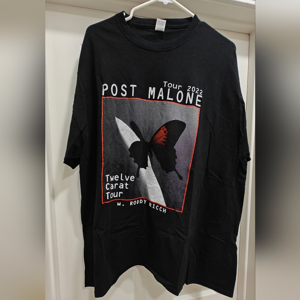 Post Malone Posty Concert Tour Dates Black T-shirt